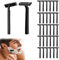 Einmalrasierer, Sicherheitsrasierer für Männer, Rasierhobel Herren, Einwegrasierer, 30 Stück Vielseitige Hygienische Rasierer, Safety Razor, Einmal Rasierer, für Medizinische, Alltägliche und Reisen