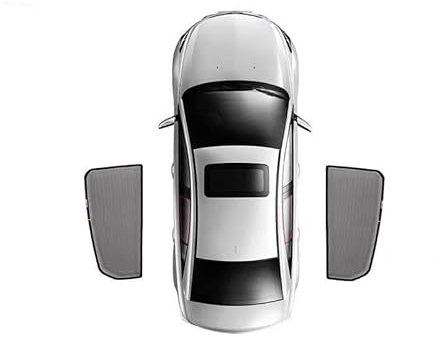 DLXYZML Auto Sonnenschutz für Volvo S80,Nylon Mesh Magnetisch Sonnenblende Seitenfenster Sonnenschutz UV Schutz Wärmeisolierung Autozubehör,2pcs Rear Window