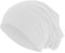 Roughtex Jersey Beanie leichte Mütze aus Baumwolle Stretchmaterial Weiß XS/S