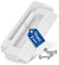 VIOKS 2 tiradores universales de nevera de 187 mm con distancia de fijación de 90-172 mm y 4 tornillos para tirador de puerta, tirador de puerta blanco, mango de plástico para puerta de frigorífico y