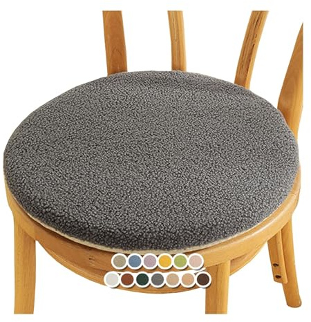 Sitzkissen Rund Stuhlkissen Stuhlauflage rutschfest Stuhlkissen Waschbar Sitzkissen Gartenstuhl für Esszimmerstühle Hocker Bürostühle(#4,18x18inch/45x45cm)
