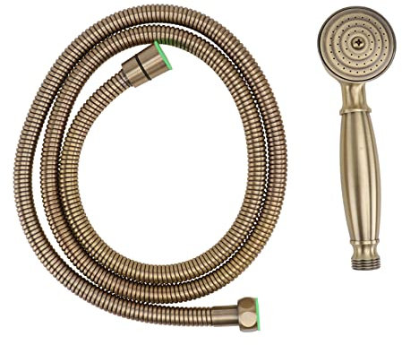 OSALADI Messing-duschkopf Mit Schlauch Bronze Duschbrause Praktischer Duschkopf Für Badezimmer Einfache Installation Strapazierfähiges Material