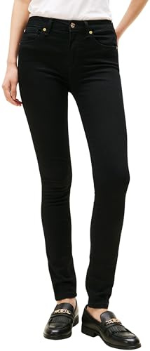 Tommy Hilfiger Damen Jeans Hose Como Skinny Mid Waist, Schwarz (Black), 31W/30L