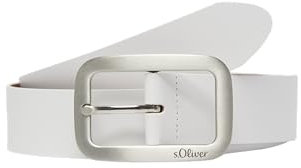 s.Oliver Gürtel aus Leder mit Logo ecru 95