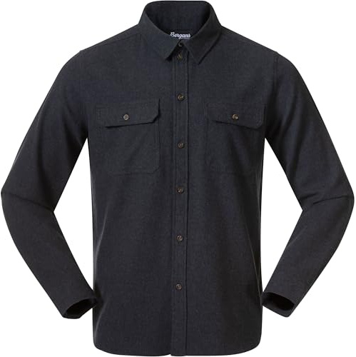 Bergans Herren Nordmarka Flannel Hemd, Navy Blue, M