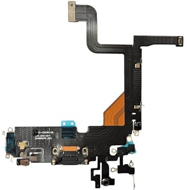 TY BETTERY® Charging Port Flex cable compatible with iPhone 13 Pro - Dock Connector + flex cabler - black