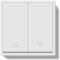 BSEED LIFE Interruptor de Persiana Empotrado,Interruptor de Botón con Marco de PC con Conexiones de Resorte Para Casa y Piso,Fácil Instalación,80 * 80mm Blanco