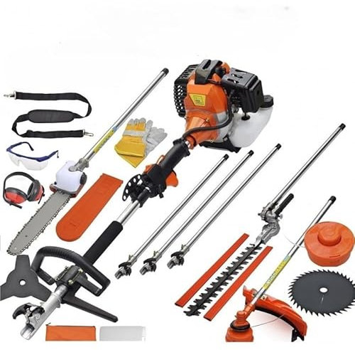 GARDEN TOOL 62CC 7IN1 MULTITOOL CHAINSAW BRUSHCUTTER HEDGE TRIMMER +2 EXTNS BY HORTI POWER