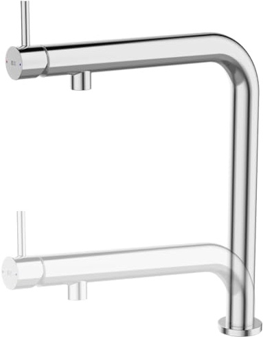 Essebagno Magic mitigeur évier chromé escamotable spécial fenêtre monotrou