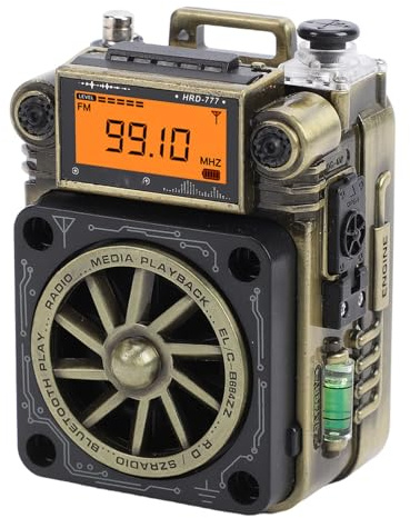 Sxhlseller Smart Remote Control Radio, Full Band Finger Radio with 360 Degree Rotating AM Antenna, BT 5.2, 1200mAh Battery, 256GB Memory Support, with Fast Charging, for Global Use