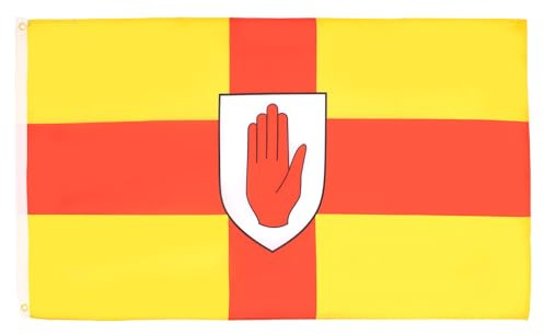AZ FLAG Ulster Flag 90x60 cm 100D Polyester 2 Grommets | Indoor and outdoor use Irish province of Ulster 2x3 ft decorative flag double stitched seams and reinforced edges