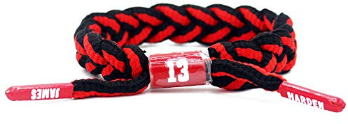 Lorh's store Basketball Team Sterne Armbänder Hand weben verstellbare Sport Schnürsenkel Armband (② James Harden)