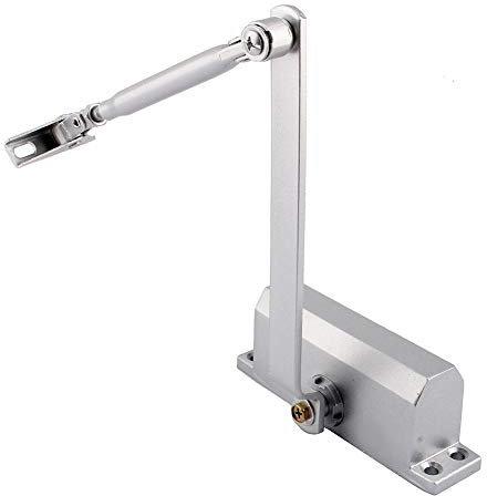 Automatic Hydraulic Adjustable Metal Door Closer Slowly Closes and Closes Door, Deal for Door with Automatic Closure for Commercial/Residential Use, Control up to 25-45 kg
