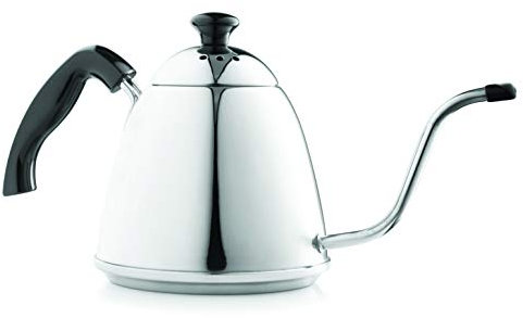 Fino Pour Over Gooseneck Coffee Kettle, 18/8 Stainless Steel, 6-Cup, 1L Capacity