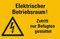 Aufkleber Elektrischer Betriebsraum! Zutritt nur Befugten gestattet Warnaufkleber Schild 12x20cm, signalgelb Made in Germany by MBS-SIGNS