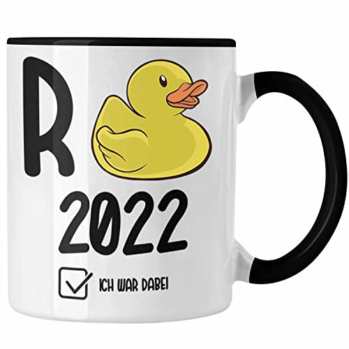 Trendation - Rente Tasse 2024 Spruch R Ente Ruhestand Rentner Geschenk Rentnerin Kaffeetasse Renteneintritt (Schwarz)
