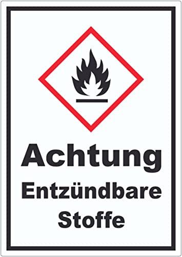 Aufkleber Entzündbare Stoffe Flamme A6 (105x148mm)