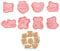 OTKARXUS Bear Cookie Cutters Set - 8 Pcs 3D Cartoon Teddy Bear Biscuit Cutters, Plastic Cookie Stamps Emboss Molds for DIY Fondant Pastry Cake Baking Tool