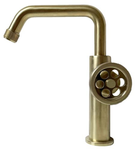 Essebagno Indus mitigeur lavabo bas or brossé