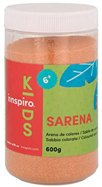 INNSPIRO Arena de colores melocotón 600 Gr., para Decoración y Manualidades