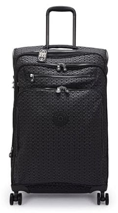 Kipling NEW YOURI SPIN M Mittelgroßer, erweiterbarer Spinner, aufrecht, Signature Emb (Schwarz)