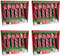 Trixie's 4 x 12 Zuckerstangen - Candy Canes - Erdbeergeschmack, rot weiß - 48 Stück, je 12 g
