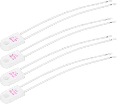 4 Stück Keramische Thermosicherung, 250 V 15A 125 ℃ Quadratische Sicherung Thermosicherungen für Motor Transformatoren Elektrische Industrie Haushaltsgeräte