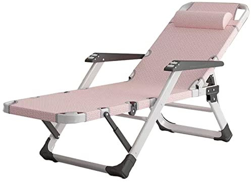 SXBHDM Gartenliege Sonnenliege Extrabreit Liegestühle Klappbar Gartenstuhl Relaxliege Saunaliege Liegender Recliner für Kinder Erwachsene Hoch Senioren, Liegestuhl und Fußschemel (Farbe : #3)