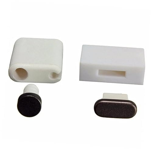 Hemobllo Metal Earphone Dust Keeper Grey Reusable Port Protector Anti-dust Cover for Charging and Headphone Sockets