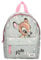 Personalisierter Kindergarten-Rucksack Disney Bambi mit Name Mädchen | Kleiner Rucksack Kinder Grün mit Blümchen