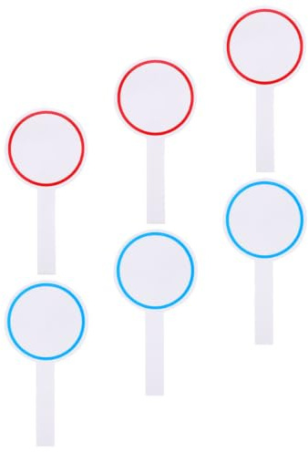 EXCEART Answer Paddles Tabellone Segnapunti Cancellabile A Secco Confezione Da 6 Portatile Per Giochi E Votazioni