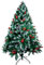 Árbol de Navidad Verde Natural con Nieve y Bayas Rojas 180cms, árbol de Navidad nevado, Luces de Navidad Opcionales, decoración arbol Navidad a tu Gusto, Christmas Tree 800 Ramas