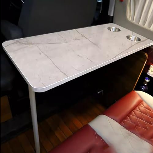Lagun Pieds de Table à Manger Pliables Mur de Table Support de Pied de Table Amovible pour RV Caravane Camping-Car Yachts, Facile à Installer (Color : Marble Color)