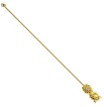 BESTonZON Tropical Stirrer Stainless Steel Cocktail Stirring Tool for Lemonade Iced Tea Smooth Grip for Daily Use