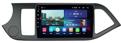 SAFWEL Pro 8 Core 5G WiFi AI Voice 2 DIN Android Auto Radio Multimedia estéreo Apto for Kia Fit for Picanto 2011-2014 GPS Carplay Autoradio (Size : L6(1-32GB)-0)