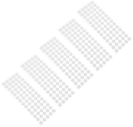 MAGICLULU 5 Blätter Kein Gießkleber Punktklebeband Kreis Aufkleber Durchsichtiges Montageband Ablösbarer Klebestreifen Plakatkitt Kind Transparenter Kleber Acryl Mit Hoher Viskose Keine Spur