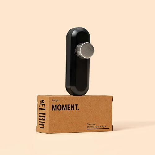 Relight Moment Phasenabschnittsdimmer (LED 3-80W, AGL & HAL 10-100W), Schnurdimmer SCHWARZ mit Drehregler aus Messing SATIN NICKEL