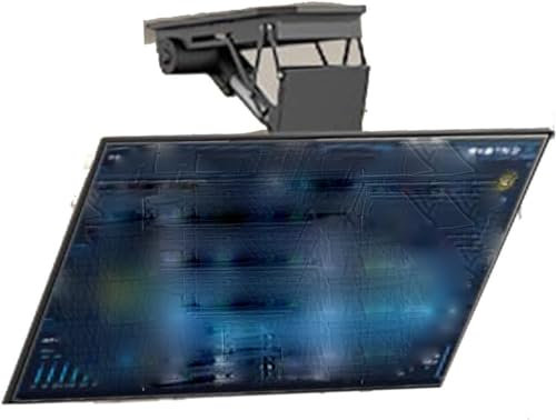 Support de Montage TV au Plafond réglable, Support TV motorisé pour téléviseurs de 50 à 90 Pouces, élévateur TV caché avec Levage Automatique, Support TV motorisé avec télécommande et Commande par in