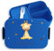 Kinder Bento Box Midi Lunchbox für Mepal Bentobox - Giraffe Geschenk Giraffen Afrikanisches Tier Giraffenliebhaber - 900 ml - Blau - jausenbox und kita bedrucken tiere snackdose snackbox brotdose