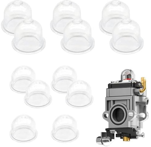 inodiref 12 Piezas Cebador Desbrozadora 19 mm y 22 mm Carburador para Desbrozadora Carburador Tapa de La Bomba para Cortacésped Sierra de Gasolina Cortasetos Sopladores Desbrozadoras