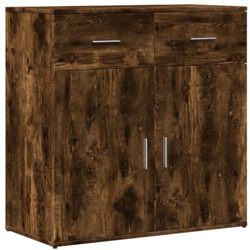 vidaXL Sideboard Räuchereiche 79x38x80 cm Holzwerkstoff