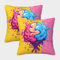 Buntes Gehirn Bunt Gedruckt Bequemes Kissen Wurf Kissenbezüge Für Bett Stuhl Art Deco Modern Geschenk Jahrestag 40x40cm,Packung Mit 2