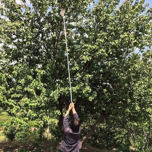 Fruit Harvester Picker With Pole Adjustable, Long Handle Gardening Tree Fruit Picking Tool For Large Small Fruit/ Apple/ Lemon/ Avocados/ Peach, Orchard Gathering Catcher Poles(Color:A,Size:10M/32.8FT