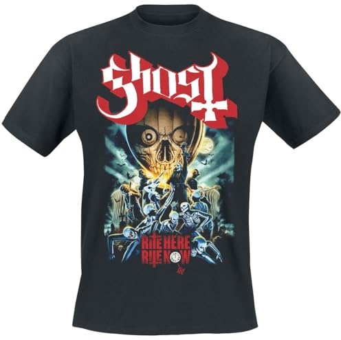 Ghost Rite Here Poster Tee Männer T-Shirt schwarz XXL 100% Baumwolle Band-Merch, Bands, Nachhaltigkeit