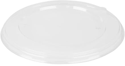Fiesta Recyclable PET Lid for Poke Bowl Base, 24/32oz (Pack 50) | Prevents leaks and spillages during transport with a tight-fitting, secure seal to maintain food safety on busy deliveries.