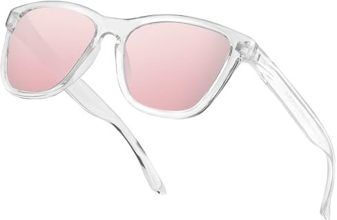 OJIRRU Occhiali da Sole Donna Polarizzati - Quadrati Occhiali Sole Retrò UV400 Protezione