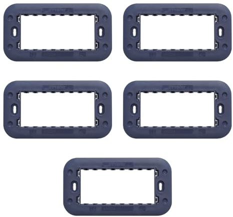 CONFEZIONE DA 5 SUPPORTI A 4 MODULI, PER CASSETTA SCATOLA 504, PER PLACCA A 4 POSTI, COMPATIBILE CON BTICINO AXOLUTE, SERIE MOON, SERIE CIVILE, MASCHERINA