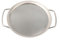 Colador grande de acero inoxidable, colador de malla con 2 asas ergonómicas, colador poco profundo microperforado, filtro de harina