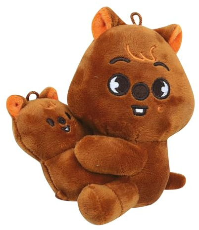 Sk-Zoo Plüschtier ‘Stay’ 15 cm Kuscheltier Bbokari Jiniret Wolf Chan Leebit Plüschpuppe Cartoon Puppen Magnetische Umarmung (Han)