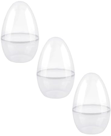 Kielsjajd Acryl-Osterei zum Befüllen, 30cm Eier zum Aufstellen, Transparent Ostereier, Eier zum Befüllen von Leckereien, Ostern, Party, Gastgeschenk, Jagd, Korbfüller, Basteln, Ostergeschenk